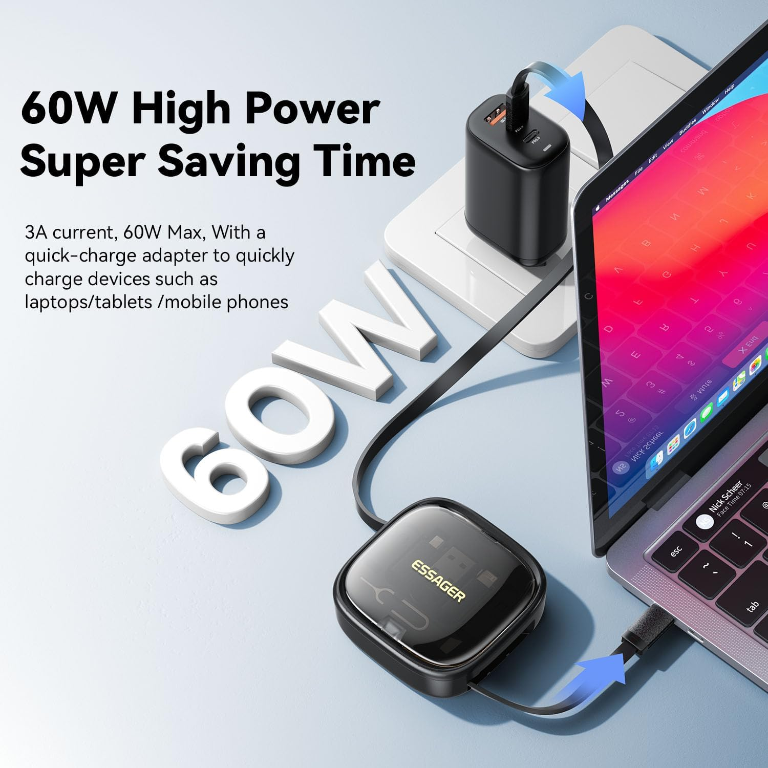 Travel Multi Charging Cable Box