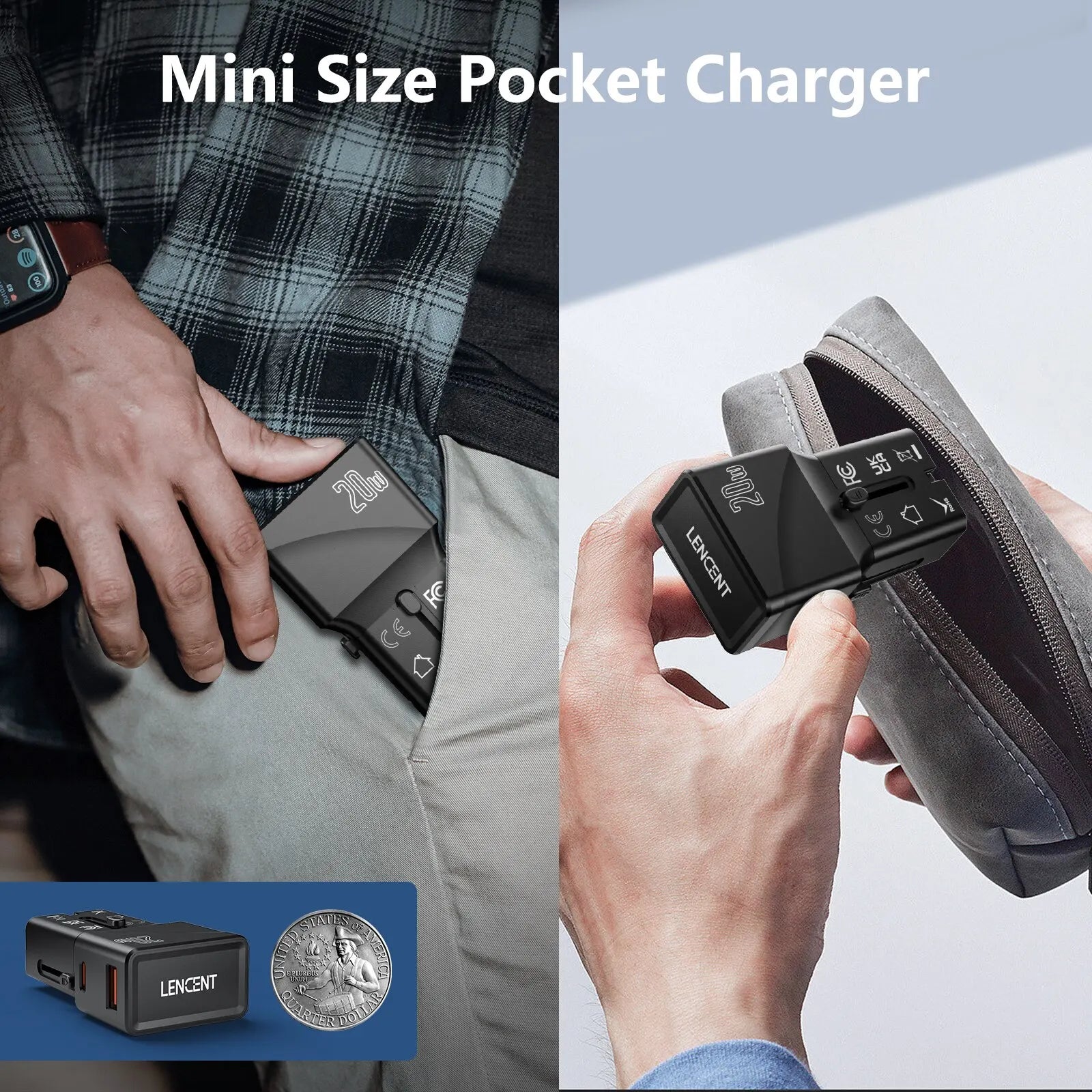Compact Universal Travel Adapter